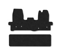 Ford Transit Tipper (2014+) Van Mats Accessories Tailored Fit Carpet Car Floor Mats Non Slip Black Trim Compatible Accessory Anti Slip Full Coverage Durable Granulated Backing Hand-Finished Clips