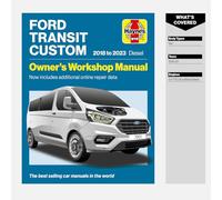 Ford Transit Tourneo Custom 2018-2023 Diesel: Owners Workshop Manual - Now includes additional online repair data