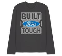Ford Trucks Built Ford Tough Unisex Long Sleeve T Shirt, Charcoal, Medium