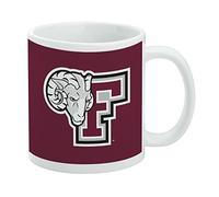 Fordham University Primary Logo Ceramic Coffee Mug, Novelty Gift Mugs for Coffee, Tea and Hot Drinks, 11oz, White