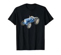 Fordson Super Major 1960's Roadless Vintage Tractor Print T-Shirt, Men, Black, Large