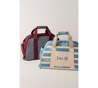 Fore All Boston Bag Retro Duffle at Free People in Blue Smoke For Stripe - female