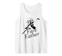 Fore Father Funny George Washington Golfer Tank Top