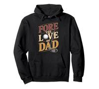 Fore The Love Of Dad Golfer Sports Golfing Lover Golf Player Pullover Hoodie