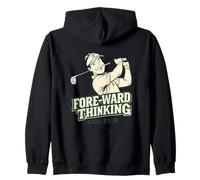 Fore-ward Thinking Golfer Zip Hoodie