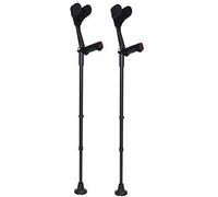 Forearm Crutches Adjustable 1 Pair Forearm Crutches - Handle Lightweight Cuff Crutch - Adjustable with Comfortable Grip - Sturdy High-Densit