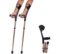 Forearm Crutches， for Standard and Tall Adults Comfortable Wrist Non Skid,2Pcs Lightweight Arm Crut