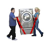 Forearm Forklift 2-Person Lifting and Moving Straps; Lift, Move and Carry Furniture, Appliances, Mattresses or Any Item up to 800 lbs. Safely and Easily Like a Pro, Firehouse Red Special Edition