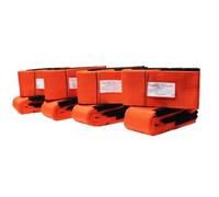 Forearm Forklift L74995CN4 2-Person Moving Straps Lift and Carry Furniture, Appliances, Mattresses or Item to 800 lbs. up to 800 Pounds, Orange, 4-Pack