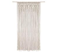 Foreate Boho Curtains for Doorways Macrame Window Curtains 79 x 37.5 inches for Living Room Bedroom, Macrame Wedding Backdrop Bohemian Home Decor, 1 Panel