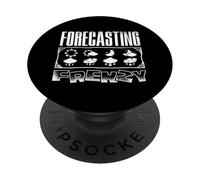 Forecasting Frenzy Weather Forecaster Meteorologist PopSockets Adhesive PopGrip