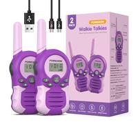 FOREDOM Rechargeable Walkie Talkies for Kids Walkie Talkies Long Range for Boy & Girl Age 3 to 12 Year Old Birthday Toys - 2 Pack