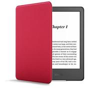 Forefront Cases Case for New Amazon Kindle (16 GB) 6" (11th Generation - 2024 & 2022 Models) - Red - Slim, Light & Protective, Smart Auto Sleep-Wake Function Cover for Kindle 6"