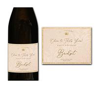 forefrontdesigns Personalised Champagne Bottle Label - Custom Champagne Label Bottle Sticker, Perfect for Weddings, Anniversaries, Birthdays & Gifts - Premium Customisable Prosecco Sticker