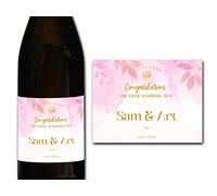 forefrontdesigns Personalised Champagne Bottle Label - Custom Champagne Label Bottle Sticker, Perfect for Weddings, Anniversaries, Birthdays & Gifts - Premium Customisable Prosecco Sticker
