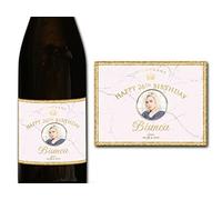 forefrontdesigns Personalised Champagne Photo Label - Custom Champagne Label Bottle Sticker, Perfect for Weddings, Anniversaries, Birthdays & Gifts - Premium Customisable Prosecco Sticker