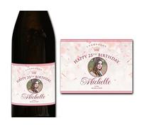 forefrontdesigns Personalised Champagne Photo Label - Custom Champagne Label Bottle Sticker, Perfect for Weddings, Anniversaries, Birthdays & Gifts - Premium Customisable Prosecco Sticker