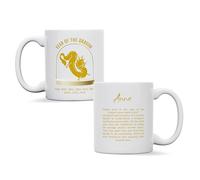 forefrontdesigns Personalised Chinese Horoscope Year of The Dragon Zodiac Coffee/Tea Mug, Printed Photo Text customised, Birthday, Gift, 11oz, Any Wording, Coffee, Tea