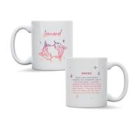 forefrontdesigns Personalised Pisces Mug, Zodiac Sign Gift, Birthday Gift, Horoscope Gift, Custom Zodiac Sign Horoscope Gift, 11oz, Any Wording, Coffee, Tea