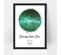 forefrontdesigns Personalised Star Map - Custom Star Map, The Night We Met, Stars on the Day You Were Born, Constellation Gifts, Name a Star Gift, Where We First Met - Unique Valentine’s Gift