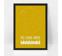 forefrontdesigns Personalised Star Map - Custom Star Map, The Night We Met, Stars on the Day You Were Born, Constellation Gifts, Name a Star Gift, Where We First Met - Unique Valentine’s Gift