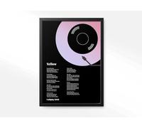 forefrontdesigns Personalised Vinyl Record Song Lyrics Print - Custom Song Lyric Print & Framed Wall Art - Perfect Personalised Music Gift or Wedding Anniversary