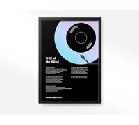 forefrontdesigns Personalised Vinyl Record Song Lyrics Print - Custom Song Lyric Print & Framed Wall Art - Perfect Personalised Music Gift or Wedding Anniversary