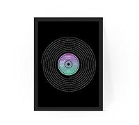 forefrontdesigns Personalised Vinyl Record Song Lyrics Print - Custom Song Lyric Print & Framed Wall Art - Perfect Personalised Music Gift or Wedding Anniversary