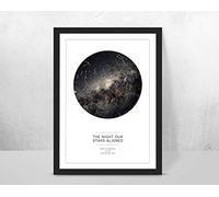 forefrontdesigns Personalised When our stars aligned Star map chart astronomical poster print, framed/unframed