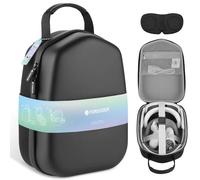 Foregoer Hard Carrying Case Compatible with Meta Quest 3S/Quest 3/Oculus Quest 2 Official Original/Elite Strap VR Gaming Headset, Portable Travel Vision Pro Case for Touch Controllers Accessories