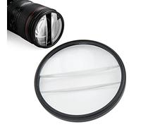 Foreground Blur Photography SLR Accessory, Camera Special Effects Filter Lens for the 77mm Mount, Double Half Moon Glass Split Diopter Filter