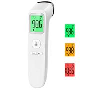 Forehead Thermometer, Baby and Adults Thermometer with Fever Alarm, LCD Display and Memory Function, Ideal for Whole Family (White)