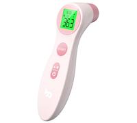 Forehead Thermometer for Adults Kids, No-Touch Infrared LCD Display Digital Baby Thermometers Body Temperature Thermometer, Pink
