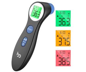 Forehead Thermometer for Adults Kids, No-Touch Infrared LCD Display Digital Baby Thermometers Body Temperature Thermometer