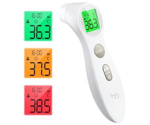 Forehead Thermometer for Adults Kids, No-Touch Infrared LCD Display Digital Baby Thermometers Body Temperature Thermometer