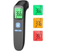 Forehead Thermometer for Adults, No-Touch Infrared Digital, Non Contact Baby Thermometer, Accurate Reading with Large Display, Fever Alarm, Mute Mode, Memory Recall