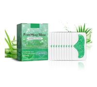 Forehead Wrinkle Patches 10pcs, Aloe Anti-Wrinkle Patches Smooth Fine Lines and Wrinkles with Collagen, Hyaluronic Acid, Pearl Extract (Aloe)