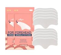Forehead Wrinkles Patches, 10 Pieces Moisturizing Frownie Facial Patches, Smoothing Anti Wrinkles Facial Patches, Natural Forehead Fine Lines Remover Treatments Face Mask, for All Skin Types