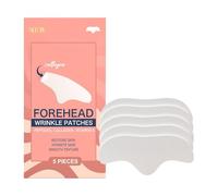 Forehead Wrinkles Patches, 5 Pieces Moisturizing Frownie Facial Patches, Smoothing Anti Wrinkles Facial Patches, Natural Forehead Fine Lines Remover Treatments Face Mask, for All Skin Types