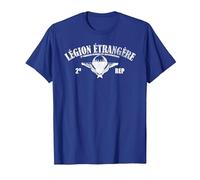 Foreign Legion Paratrooper T-shirt - 2 Rep (distressed) T-Shirt, Men, Royal Blue, X-Large