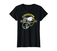 Foreigner 1977 Eagle with Guitar Vintage Band T-Shirt, Women, Black, Large