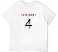 Foreigner 4 Studio Album Mens T Shirt Cover Art 80S Concert Tour Top(XX-Large)