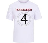 Foreigner 4 Studio Men's T-Shirt Cover Art 80S Concert Tour Top Men's Unisex Tee White(Small)