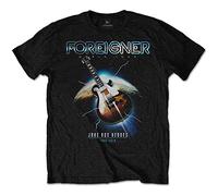 Foreigner FORTS06MB03 T-Shirt, Black, Large