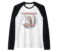 Foreigner Head Games Circle Raglan Baseball Tee
