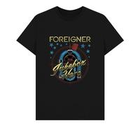 Foreigner Men's Jukebox Graphic T-Shirt in Black | Size: Large Foreigner Black L