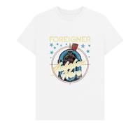 Foreigner Men's Jukebox Graphic T-Shirt in White | Size: 2XL Foreigner White 2XL