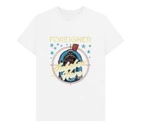 Foreigner Men's Jukebox Graphic T-Shirt in White | Size: Medium Foreigner White M