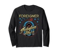 Foreigner Retro Jukebox Hero with Stars Vintage Band Long Sleeve T-Shirt