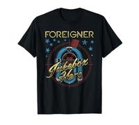 Foreigner Retro Jukebox Hero with Stars Vintage Band T-Shirt